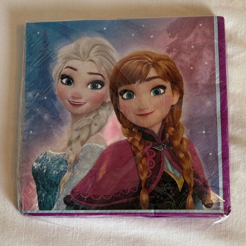 Disney Frozen Tableware Set Napkins/Tablecloths -  Lot of 3
